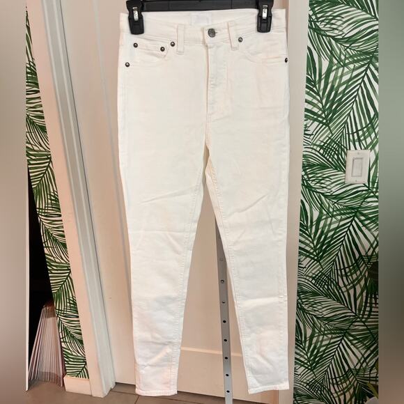 Boyish White Blythe High Rise Skinny Jeans 26 NWT - Picture 3 of 11